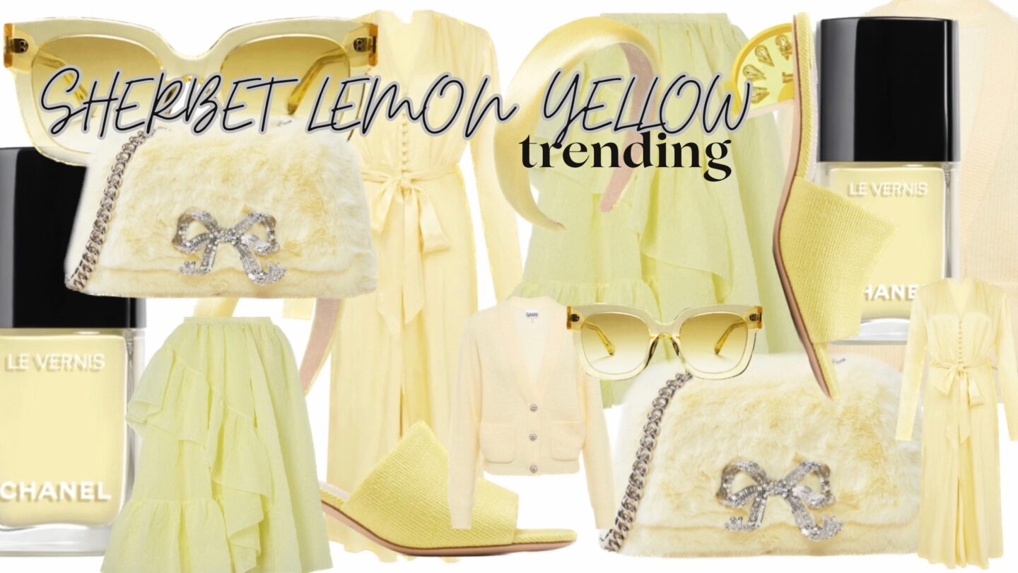 Sherbet Lemon yellow trend